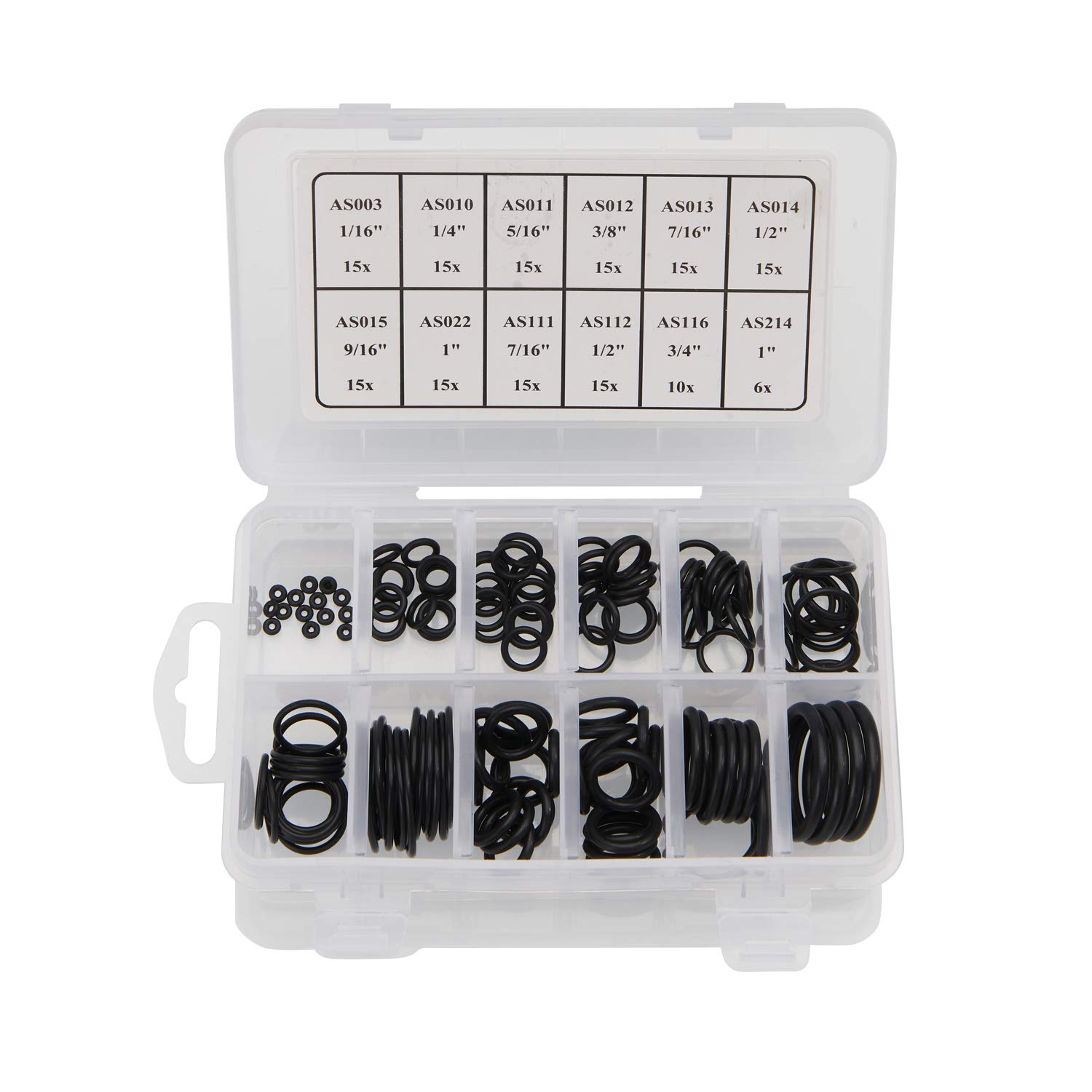 BUSY-CORNER 166 Pieces Scuba O-Ring Kit Scuba Diving Rubber Orings, for Dive Hoses Ring Diving Dive Gear Equipment Scuba Tanks FKM90 - Image 2