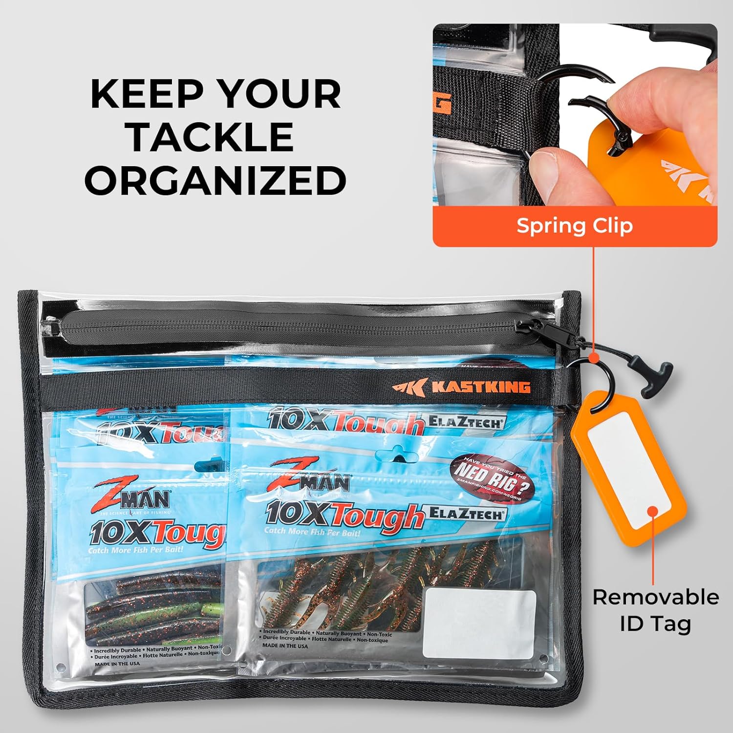 KastKing BaitShield Tackle Storage Bag, Fishing Tackle Bag, Sealed Edges, Water-Resistant Protection, Durable & Tough Build, Large Capacity - Image 2