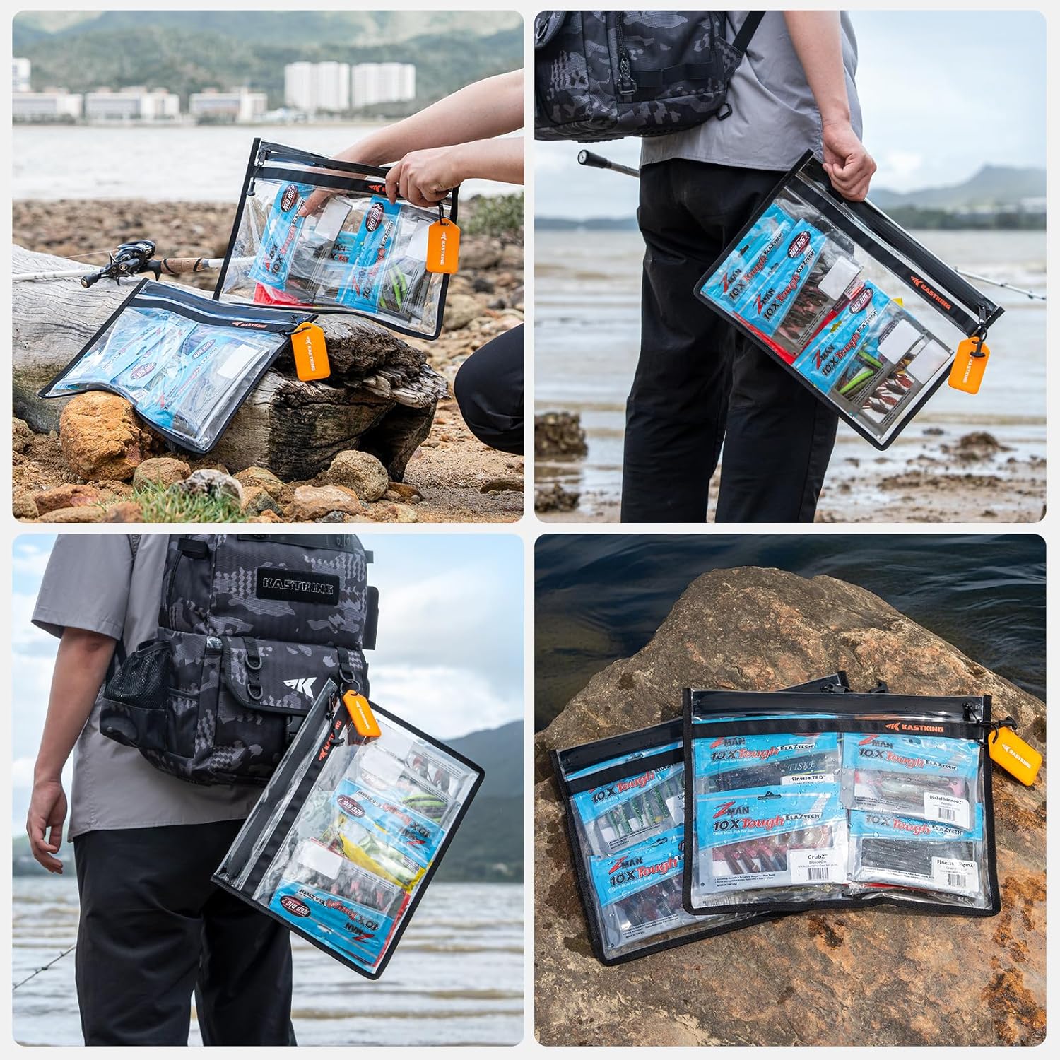 KastKing BaitShield Tackle Storage Bag, Fishing Tackle Bag, Sealed Edges, Water-Resistant Protection, Durable & Tough Build, Large Capacity - Image 7