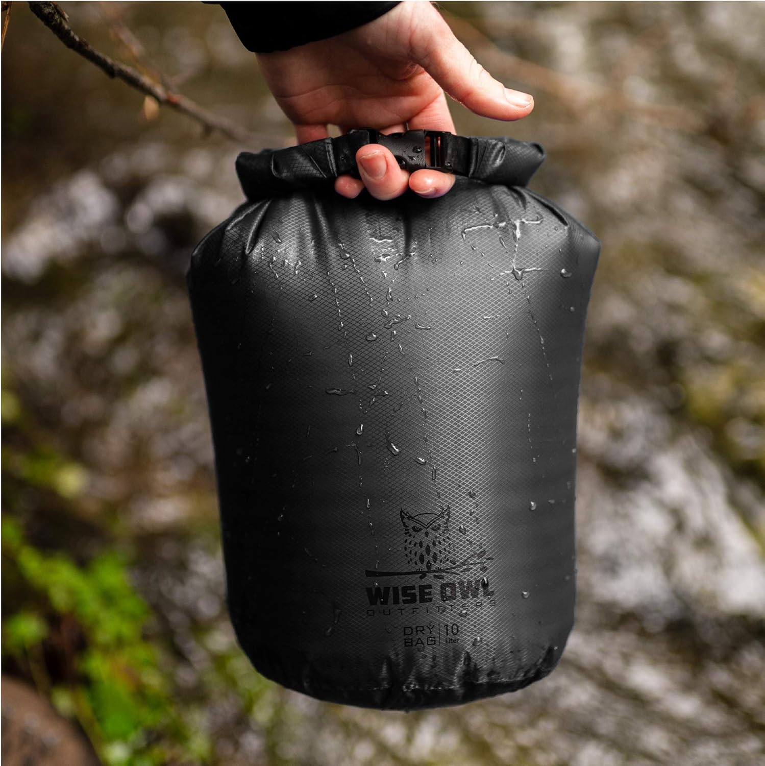 Wise Owl Outfitters Waterproof Dry Bag 3-Pack – Lightweight & Airtight 5L/10L/20L Small & Large Dry Bags for Kayaking, Beach, Travel, Boating, Hiking - Image 4