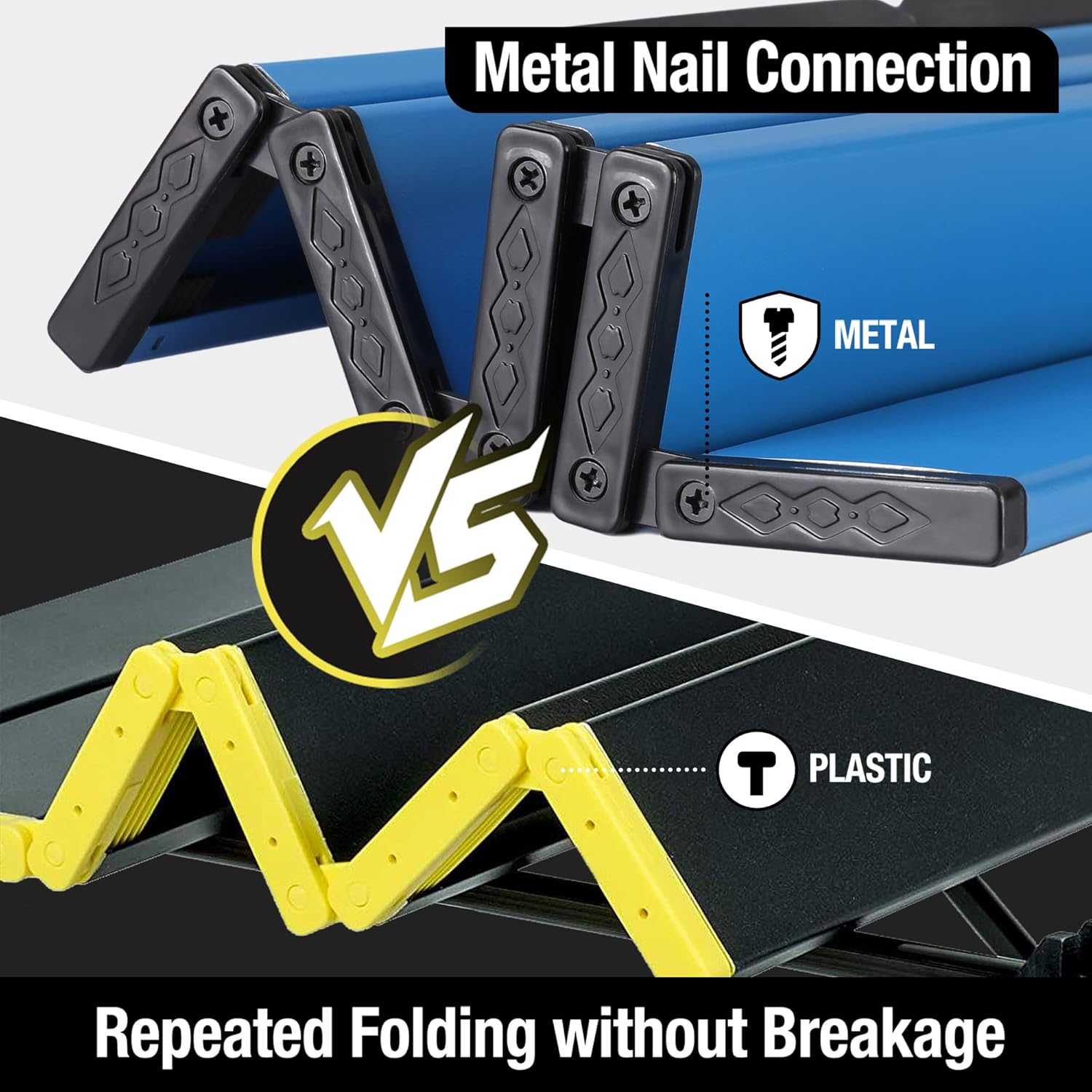 VILLEY Portable Mini Folding Beach Table, Ultralight Aluminum Side Table with Carry Bag for Camping, Picnics, and Outdoor Activities - Image 6