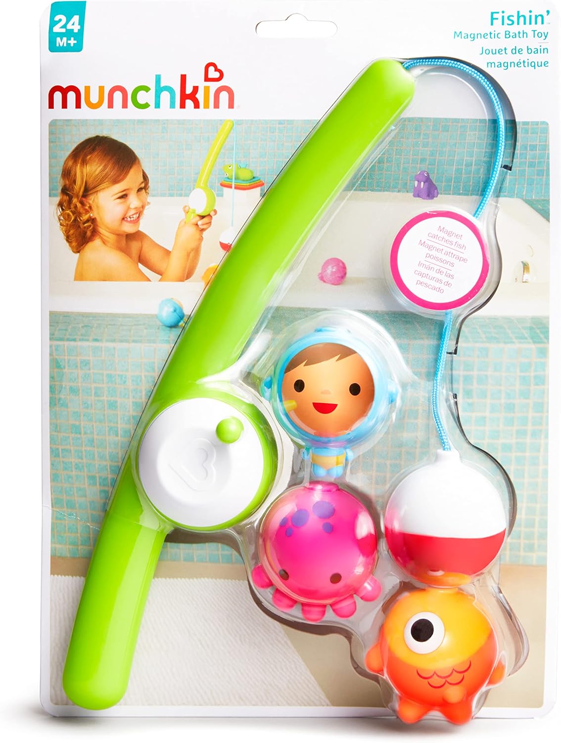 Munchkin® Fishin'™ Magnetic Baby and Toddler Bath Toy, 4pc Set - Image 5