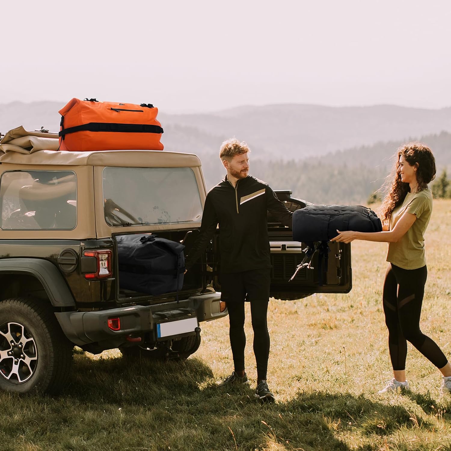 Haimont Large Waterproof Duffel Backpack Roll-Top Heavy Duty Dry Duffle Bag for Boating, Travel, Motorcycle, Kayaking, Camping, 60L - Image 8