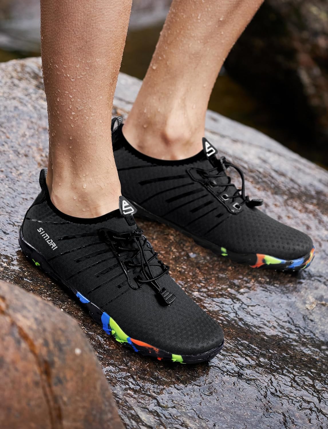 SIMARI Water Shoes for Women Men - Barefoot Quick-Dry Aqua Socks | Lightweight Swim Shoes for Surfing, Swimming, Beach Sports, Kayaking, Diving | Non-Slip Design - Image 3