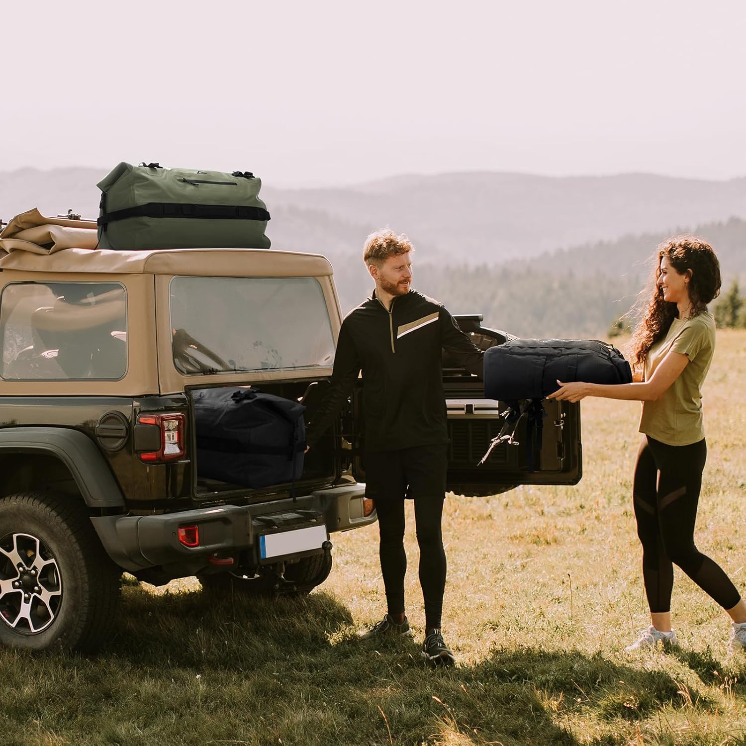 Haimont Large Waterproof Duffel Backpack Roll-Top Heavy Duty Dry Duffle Bag for Boating, Travel, Motorcycle, Kayaking, Camping, 60L - Image 7