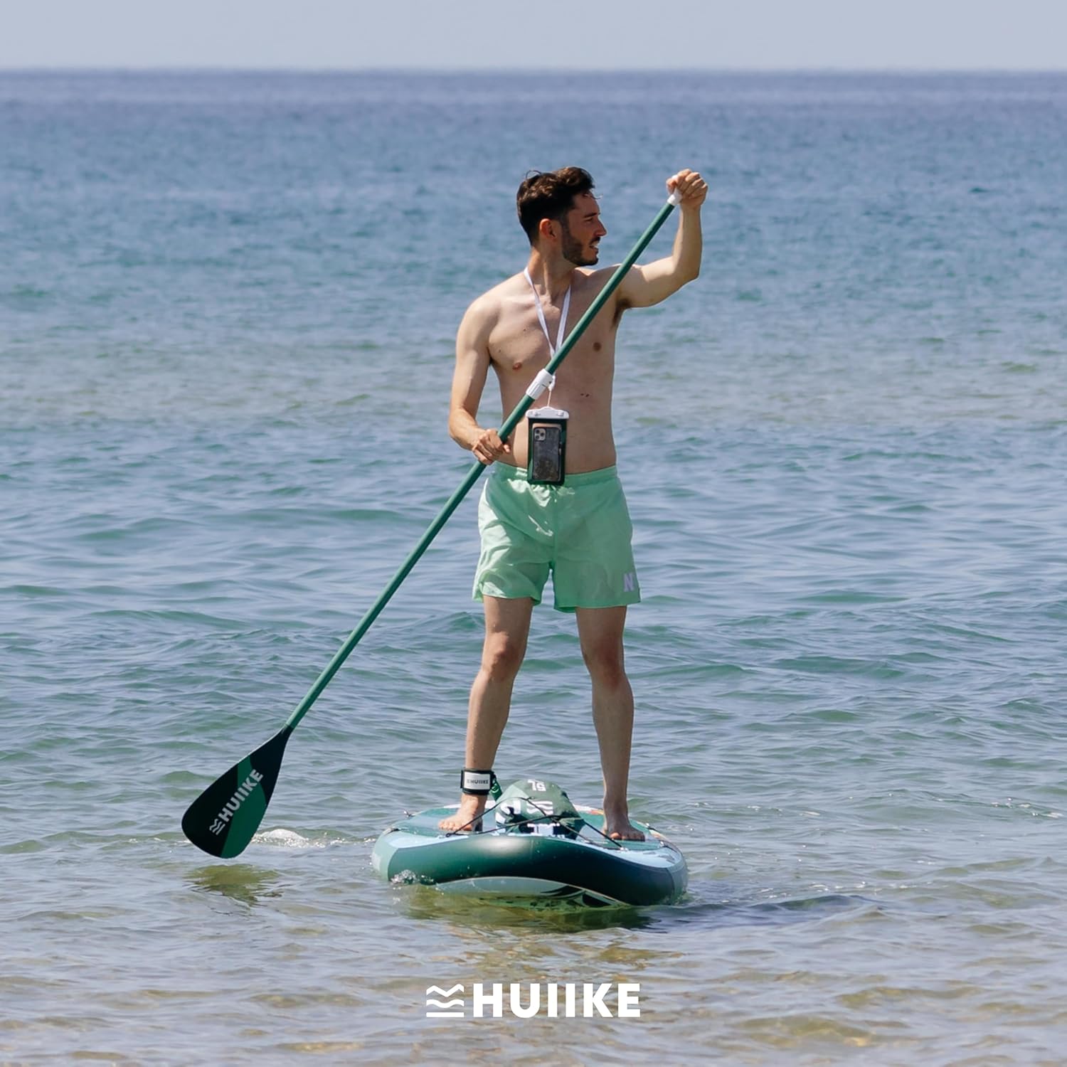 HUIIKE Inflatable Paddle Board for Adults with Accessories Included, Oar, Fins, Pump. Stand Up Paddleboard Great Stability and Resistance. 10’ x 33" x 5.9", Maximum Load 286 lb - Image 9