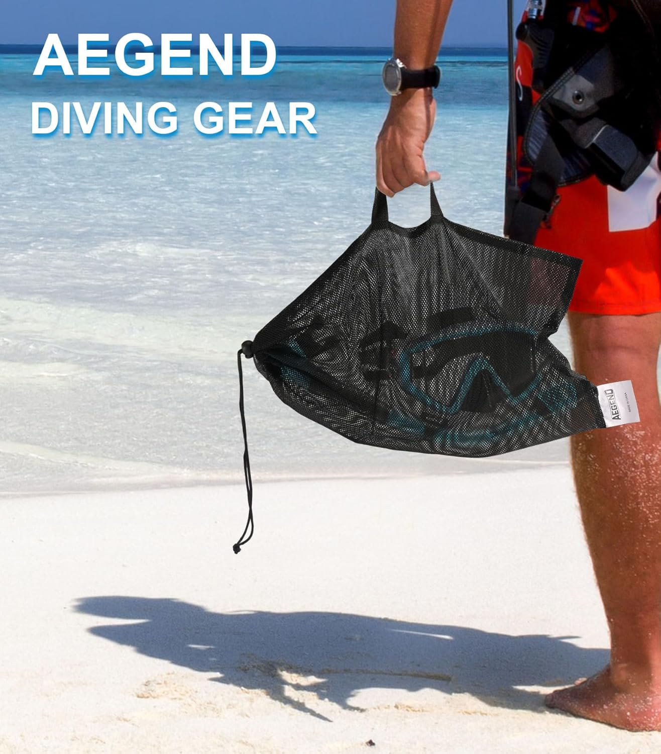 Aegend Snorkeling Gear for Adults Youth Kids, Snorkel Mask with Top Dry Valve - Panoramic View Anti-Leak and Anti-Fog with Mesh Bag for Snorkeling, Scuba Diving, Freediving & Swimming - Image 8