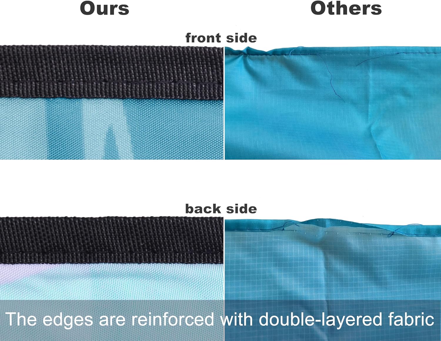 Beach Blanket Waterproof Sandproof Beach Mat 79" X 83"/10'x9'for 2-8 Adults Quick Drying Outdoor Picnic Mat Beach Accessories for Travel, Camping, Hiking - Image 4