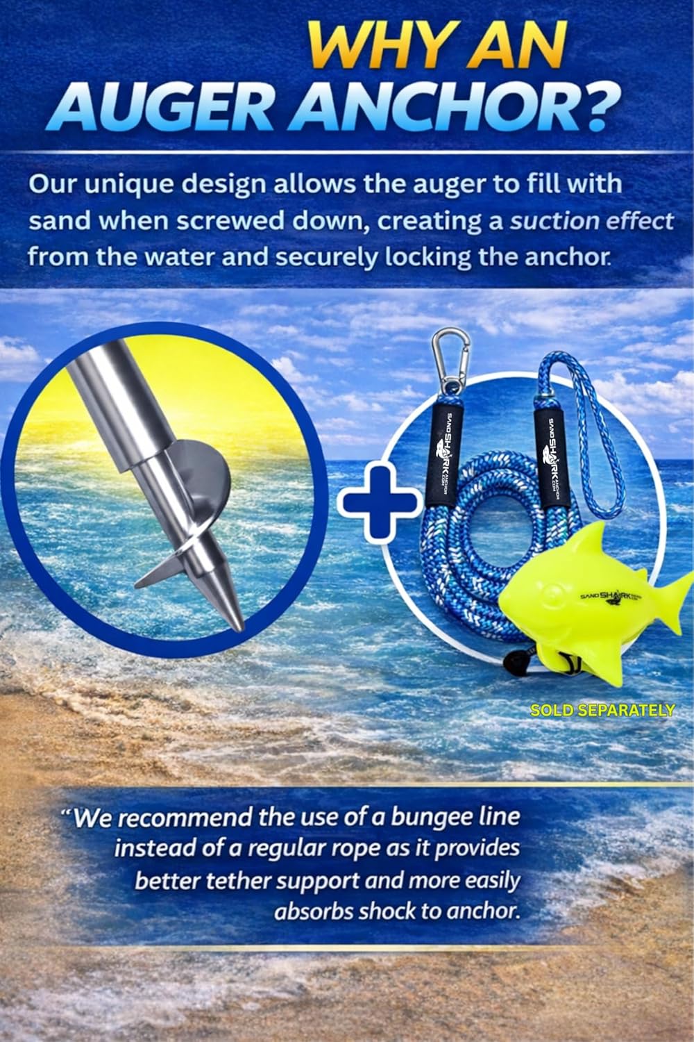 SandShark Anchor - Premium Screw in Boat Anchor, Pontoon Boat Anchor, Stainless Steel Shallow Water Anchor Pole, Sand Anchor w/Case - Essential Pontoon Boat Accessories - Image 7