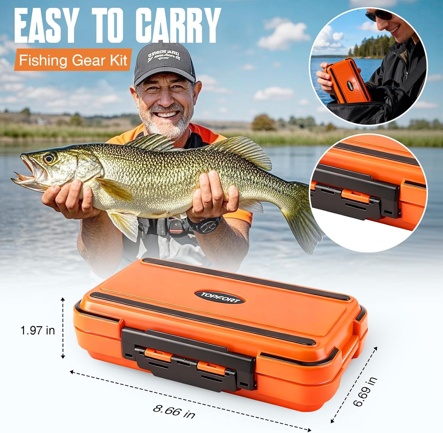 TOPFORT 187/343pcs Fishing Accessories Kit, Organized Fishing Tackle Box with Tackle Included, Fishing Hooks, Fishing Weights Sinkers, Fishing Gear and Equipment, Fishing Gift for Men - Image 4