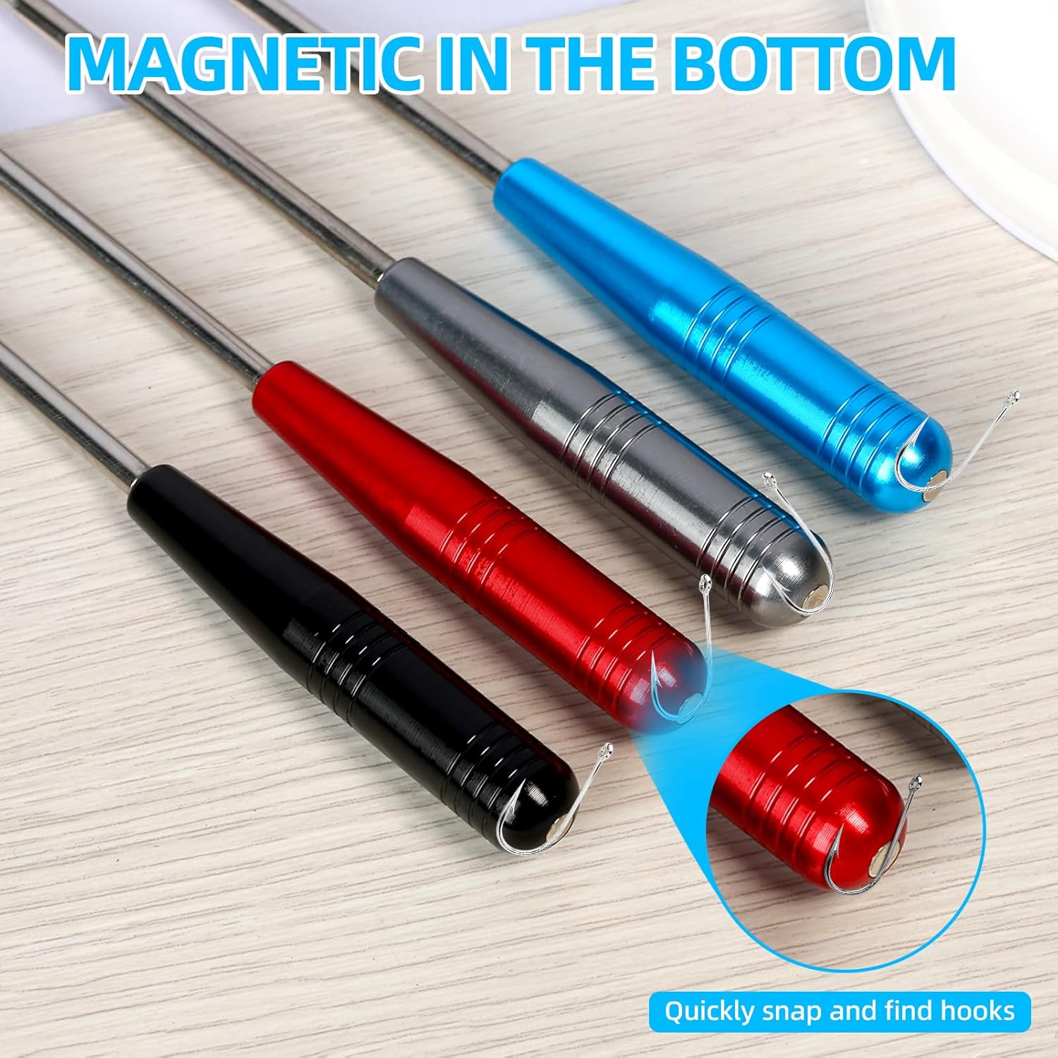 Fish Hook Remover Tool,Fishing Hook Quick Removal Device,Fishing Gear Security Extractor Equipment Kits for Adult,Hook Extractor Accessories Tools with Storage Tube,4Pcs - Image 5