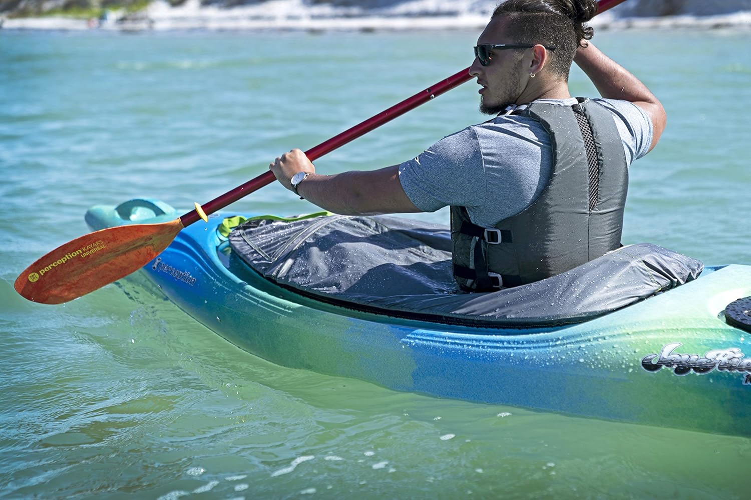Perception Truefit Spray Skirt | Kayak Spray Skirt For Sit Inside Kayaks | Size P7 thru P12 - Image 7