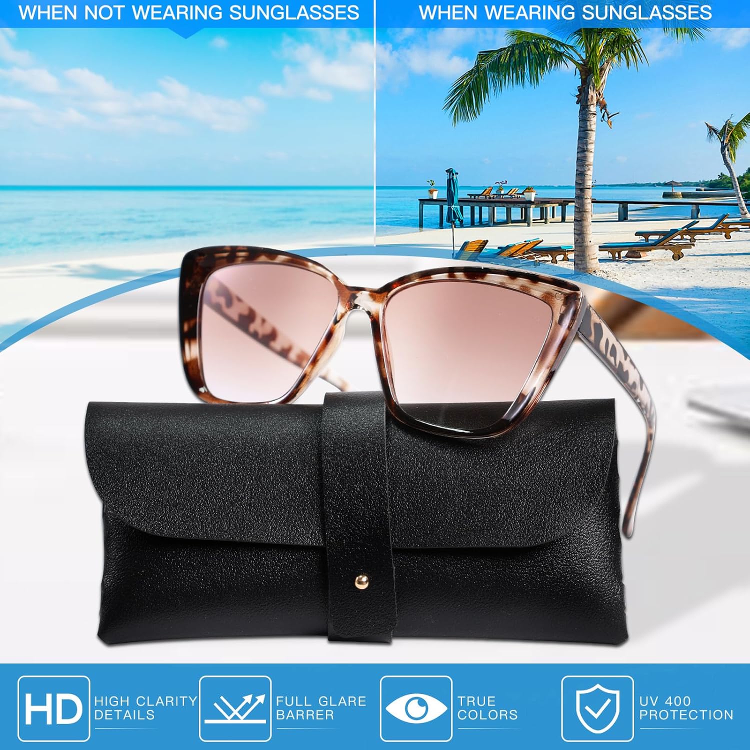 Beach Gifts for Women, Beach Gifts Set for Beach Lovers, Beach Towel Vacation Travel Essentials Birthday Graduation Gift Baskets for Friends Sister Multipurpose Waterproof Travel Tote Bag - Image 6