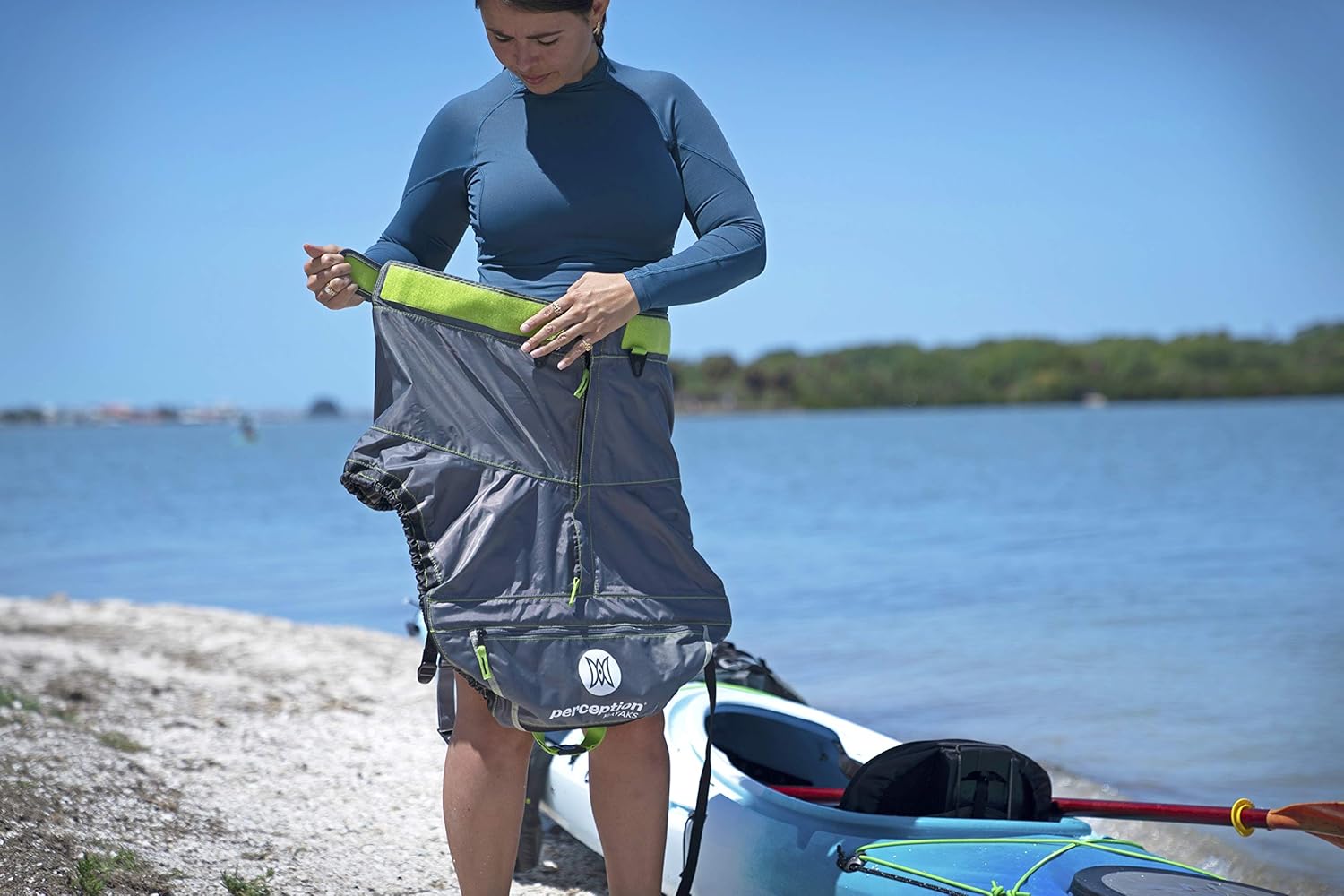 Perception Truefit Spray Skirt | Kayak Spray Skirt For Sit Inside Kayaks | Size P7 thru P12 - Image 5
