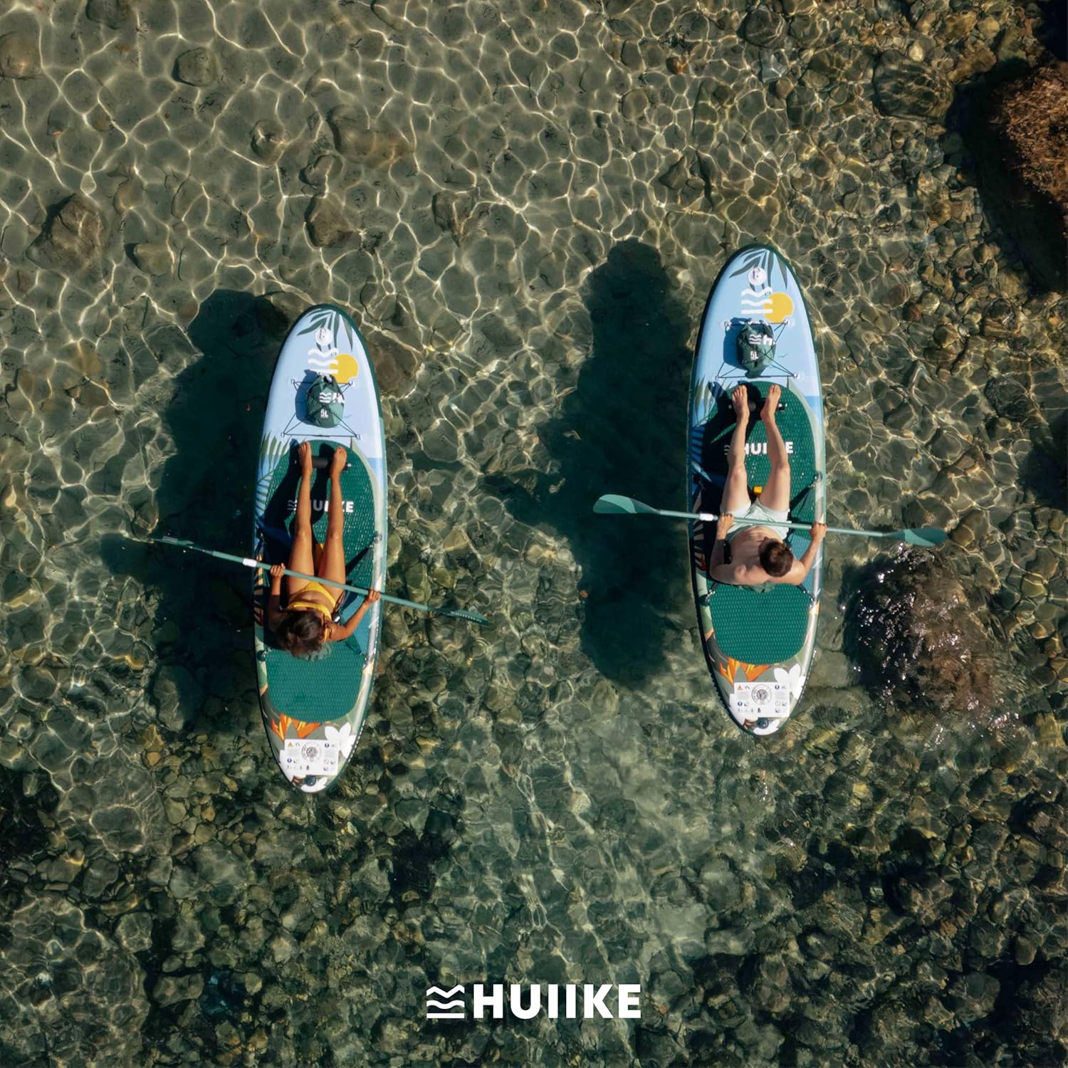 HUIIKE Inflatable Paddle Board for Adults with Accessories Included, Oar, Fins, Pump. Stand Up Paddleboard Great Stability and Resistance. 10’ x 33" x 5.9", Maximum Load 286 lb - Image 8