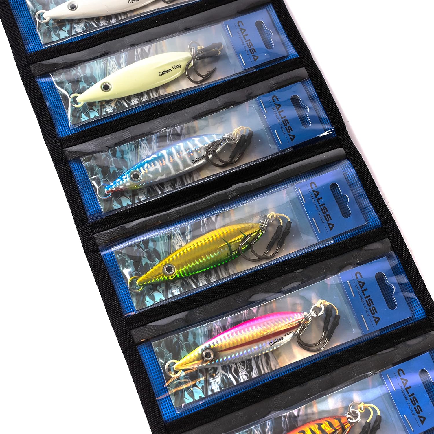 Calissa Offshore Tackle Fast Fall Jig 80g 150g 250g 300LBS Assist Hooks 3/0 Butterfly - Vertical Speed Lure Slow Pitch Flat - Glow Color Painted on Both Sides - Image 3