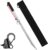 Leero 32”/39″ Sand Spike Boat Anchor with 3/8″ Stainless Steel Anchor Hook and Accessory Pouch, Self-Hammering Beach Spike Anchor for Small Boats, Jet Skis, etc. in Shallow Waters, Beaches