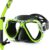 Greatever Dry Snorkel Set,Panoramic Wide View Anti-Fog Scuba Diving Mask,Professional Snorkeling Gear for Adults Kids