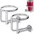 2 PCS Boat Ring Cup Holder Stainless Steel Ringlike Drink Holder for Marine Yacht
