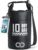 Lamicall Waterproof Dry Bag with Phone Pouch, Floating Roll Top Backpack, 10L, Black