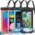 Up to 8.3″ 4 Pack Multicolor Universal Waterproof Phone Pouch, Large Phone Waterproof Case Dry Bag,Protection Level: IP68,Outdoor Sports for Apple iPhone,Samsung,and More,Black,Blue,Pink,Orange