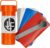 JLF Repair Kit with HH-66 Vinyl Cement Glue (or Without Glue) for Inflatable Stand Up Paddle Boards (SUP) Includes 3″ x 6″ Red, White, Blue, Clear, Grey PVC, 5 Patches and 6 Prong Valve Wrench