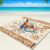 Beach Blanket Waterproof Sandproof Beach Mat 79″ X 83″/10’x9’for 2-8 Adults Quick Drying Outdoor Picnic Mat Beach Accessories for Travel, Camping, Hiking