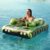 Jasonwell Inflatable Tank Swimming Pool Floaties with Water Cannon Gun Swim Floaty Rafts for Lake, Beach & Pool Party Toys for Boys, Girls, Kids & Adults- Green