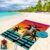 Beach Blanket Waterproof Sandproof Beach Mat 79″ X 83″/10’x9’for 2-8 Adults Quick Drying Outdoor Picnic Mat Beach Accessories for Travel, Camping, Hiking