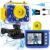 Pool Toy & Kids Underwater Camera 99FT Waterproof Kid Action Camera 1080P Video&20MP Photo with Flip Lens, Includes 32GB Card for Diving Swimming Beach Snorkeling.Birthday Gift for Boys – GKTZ
