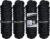 Amarine Made 1/2” X 15’ Dock Lines, 4pcs Boat Dock Lines, 12” Eyelet Boat Ropes with Loop, Boat Rope Docking 968lbs Working Load, Nylon Dock Line with 4840lbs Strength, Boat Ropes for Docking, Black