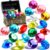 Sloosh Diving Gems Pool Toys, 16 Big Colorful Diamond with Pirate Treasure Chest,Swim Dive Toy for Kids Underwater Gemstone Swimming Training Gift Water Pool Games(Gold)